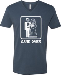 Buy Cool Shirts Game Over V-neck Shirt White Print