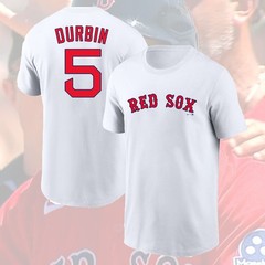 NEW ITEM! Caleb Durbin #5 Boston Red Sox 2026 Name & Number Fastship For Fans