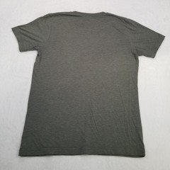Unbranded Men’s Gray Crew Neck Short Sleeve Basic Shirt Classic Casual