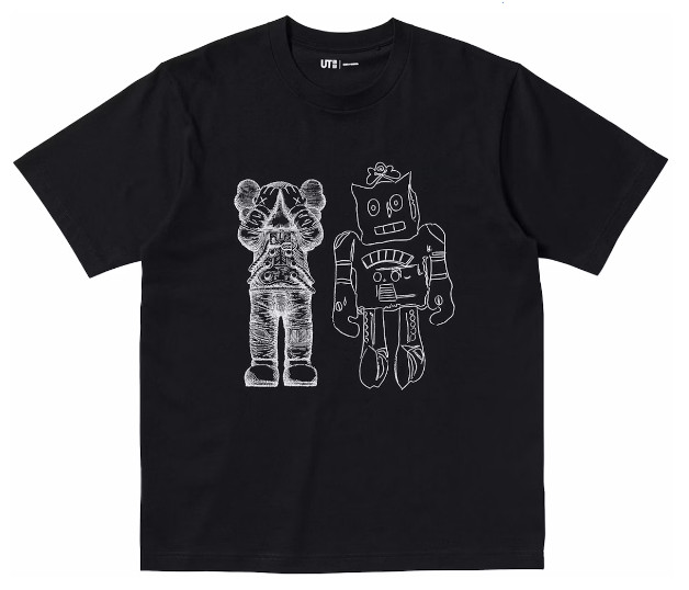 Uniqlo KAWS x Andy Warhol Graphic Short Sleeve Tee Black M L XL 2X 3XL BRAND NEW