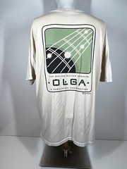 Jerzees O.L.G.A Off White Long Sleeve Shirt Guitar Archive Unisex SZ XL