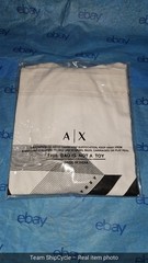 with tags ARMANI EXCHANGE White RIGHT SIDE UP Short Sleeve Slim Fit Desi G1N