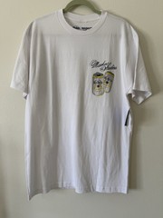 Market Studios / Modelo Men’s Graphic Print T-Shirt White Regular Fit Size L