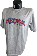 Mecca USA Vintage Y2K Hip Hop Varsity Script Graphic Tee Gray Size L NWT