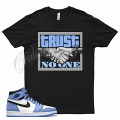 Black TRUST V2 T Shirt for J1 1 High White University Powder Blue UNC WMNS