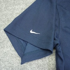 Vintage Nike Center Swoosh Men 3XL Navy Blue T Shirt 2000s Silver Tag Y2K