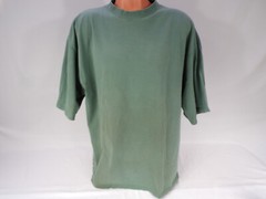 USA Vintage PLUMA Heavyweight 100% Cotton T Shirt Men’s XXL Olive Green E25
