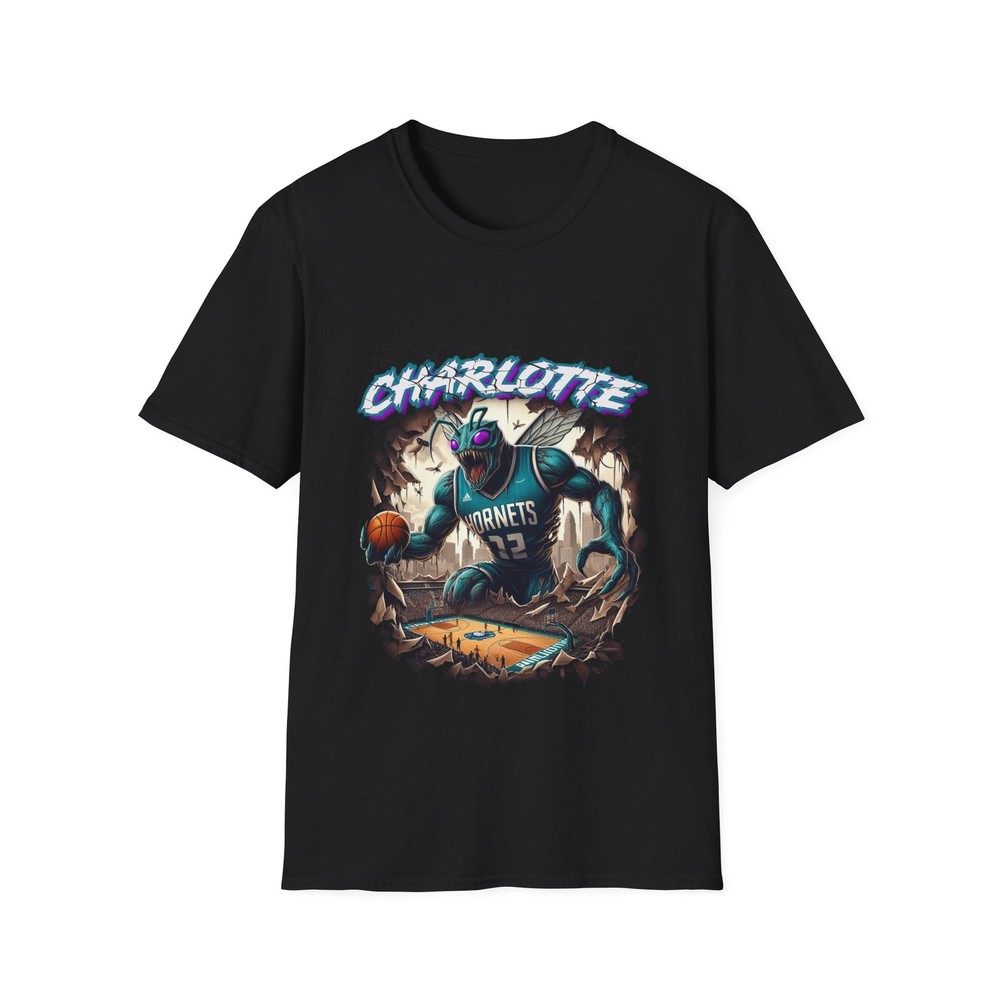 Hive of Horrors – Charlotte Hornets Horror Mashup T-Shirt