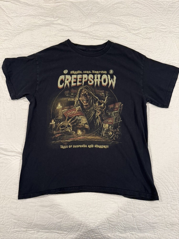 Fright Rags Creepshow T Shirt TV Horror Show Justin Osbourn Design Mens Large