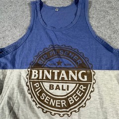 Bali Mas Bintang Bali Tank Top One Size Multicolor Mens Beer Graphic Sleeveless
