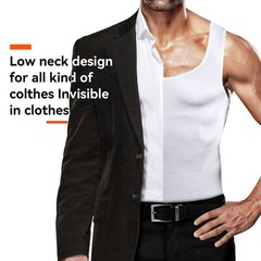 Men’s Fashion Compression T-Shirt Body Shaper Crew Neck Muscle Workout Tank Top