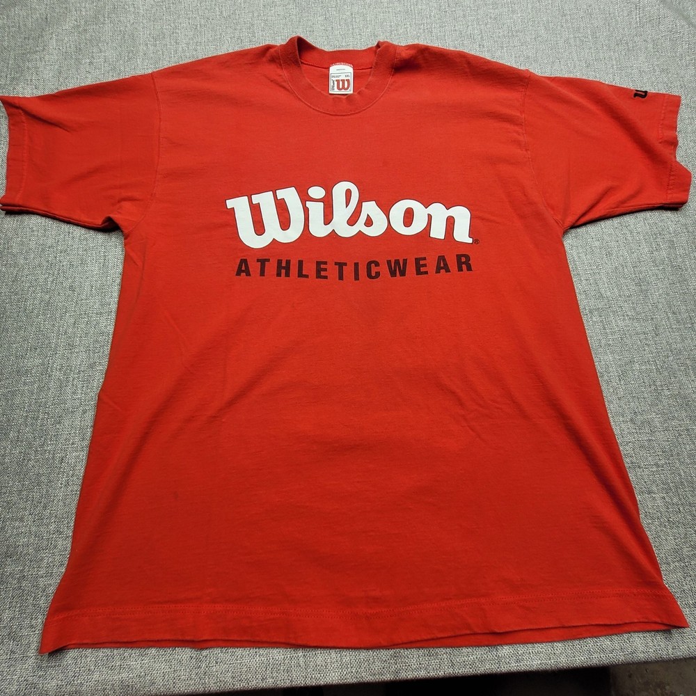 VTG 90s Wilson AthleticWear TShirt Red XXL Retro Classic Sports Streetwear Retro