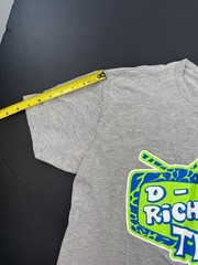 D-Rich TV Television Retro T-Shirt Mens Medium Next Level Graphic Print Gray