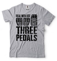 Manual Transmission Car T-shirt Three Pedals Sports Car Birthday Gift Mens Tee