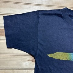 Vintage 80s Nike Blue Tag Rainbow Spellout Logo Shirt Size Medium RARE
