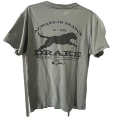 Drake Waterfowl Systems T Shirt Mens M Pocket Logo Graphic Hunting Tee