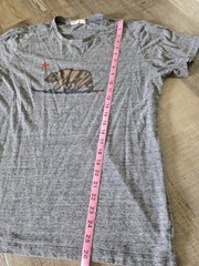 Marine Layer Men’s T Shirt Heather Gray CA Surfing Bear Graphic Size M/L