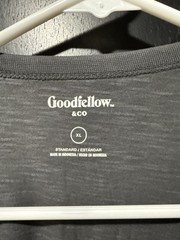 Goodfellow & Co Gray Short Sleeve Henley T-Shirt Men’s XL Standard Fit