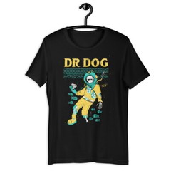 DR. DOG Concert Poster Vinyl Art Cover Black Short-Sleeve Unisex T-Shirt