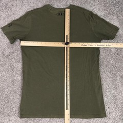 Under Armour Shirt Mens S Green Project Rock Brahma Bull Graphic Tee HeatGear