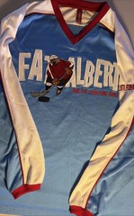 Vintage Platinum FUBU Fat Albert Hockey Jersey Size XXL Streetwear Hip Hop