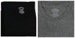 Brooks Brothers 1818 Men’s Crewneck Cotton Undershirt Black w/ logo 3pcs/Pack