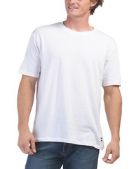 Billabong Men’s Crew Neck T-Shirts | Size Large | White/ Heather Grey/ Black