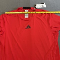 Adidas D4T TEE Training T-Shirt Men Large Red JY6341 Climacool Performance NWT
