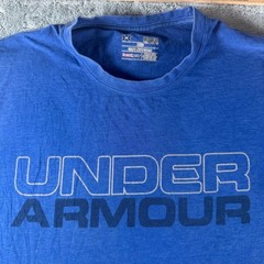 Under Armour Mens HeatGear Loose Fit Graphic T-Shirt Blue Medium 0280