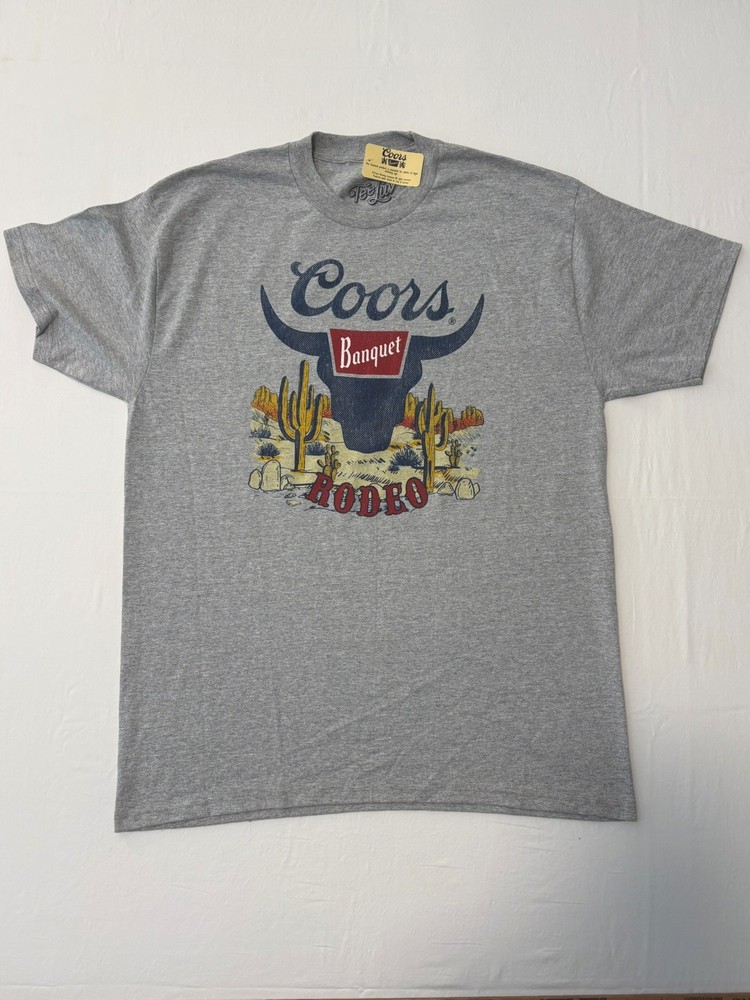 * New * Tee Luv Coors Banquet Rodeo Graphic Tee Men’s Large (L) 100% Cotton