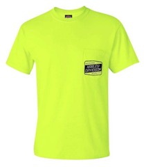 Harley-Davidson Men’s Overload Short Sleeve Chest Pocket T-Shirt, Safety Green
