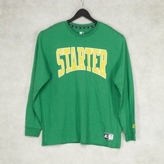Starter Men Logo Long Sleeve Shirt Green Size XXL