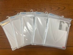 5Set UNIQLO AIRism Men’s Deodorant Mesh V neck T shirt