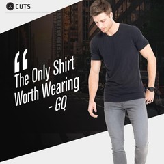 Cuts Clothing Men’s Premium AO Crew Neck Casual Short Sleeve T-Shirt | Classic