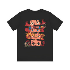 Anime Mashup Eye Stack T-Shirt | Naruto Luffy Goku Tanjiro