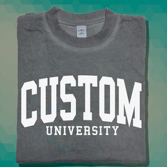 Custom University Font Shirt College Text Souvenir favorite Varsity Brand Tee