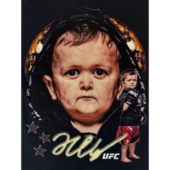 UFC T-Shirt Mens Large Black Hasbulla Magomedov Graphic Oversized MMA Tee