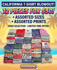 California Graphic T-Shirts 12-Pack Size 2xl Perfect Gift