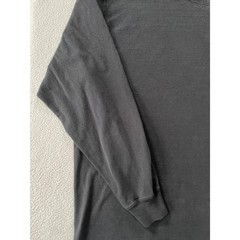 Carhartt Mens Large Long Sleeve T-Shirt Black K231 Loose Fit Arm Logo Spellout