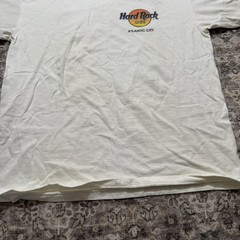 Vintage Hard Rock Cafe Atlantic City White T-Shirt Men’s Sz L USA Made Heavy Tee