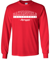 Bakersfield California State T-Shirt Long Sleeve Graphic Tees Unisex Apparel