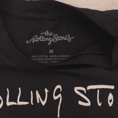 The Rolling Stones North American Tour 1975 Band Shirt Mens Size M Black 16007