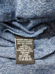 North Hudson Men T Shirt LT Blue Crew Neck Short Sleeve Pullover Basic Casual
