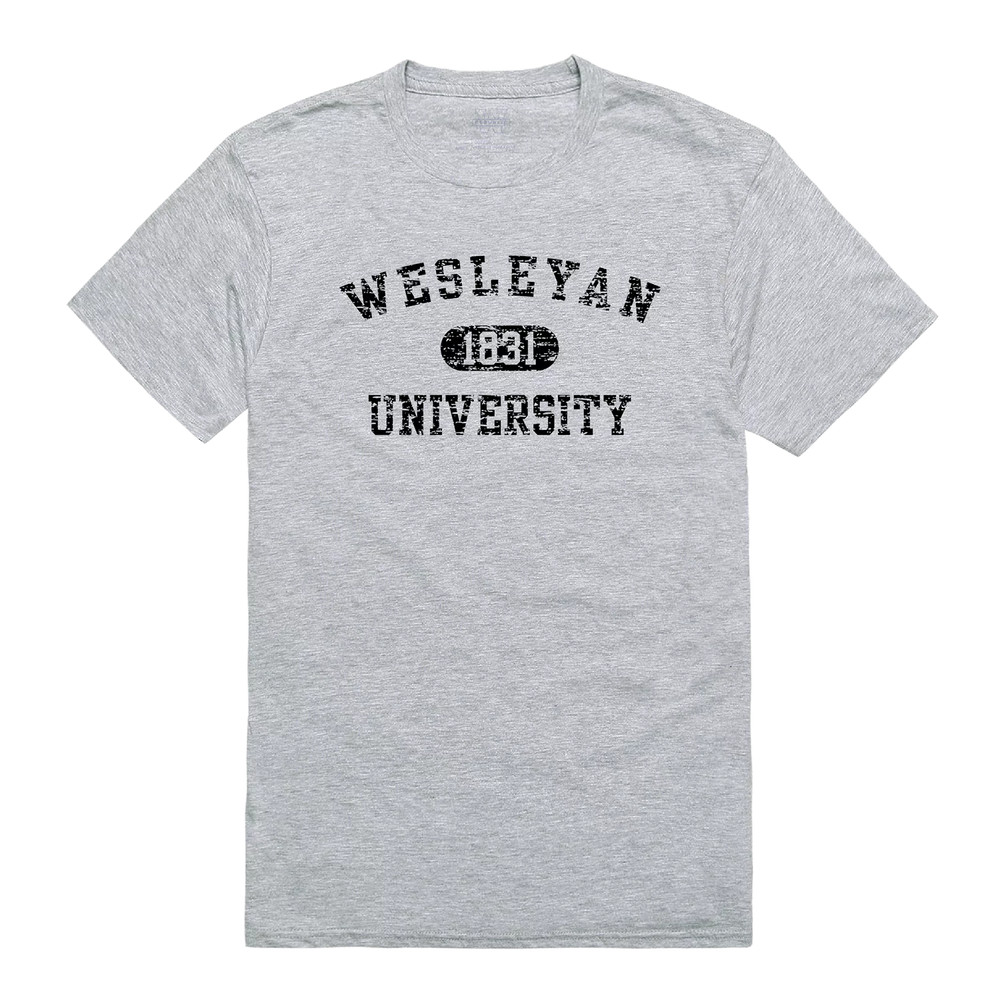 Wesleyan University Cardinals NCAA Distressed Arch College Tee T Shirt
