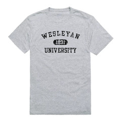 Wesleyan University Cardinals NCAA Distressed Arch College Tee T Shirt