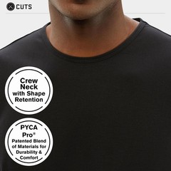 Cuts Clothing Men’s Premium AO Crew Neck Casual Short Sleeve T-Shirt | Classic