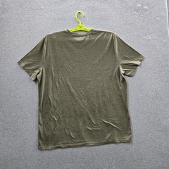 Lucky Brand Men Shirt XL Green Graphic Motorcycle Logo Short Sleeve
