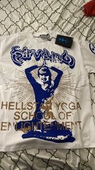 Hellstar Men’s T-Shirt Size Medium blue and white fits true to size