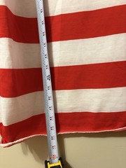 Where’s Waldo Men’s Red And White Striped Long Sleeve T Shirt Size L/XL