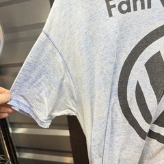 VW Volkswagen Fahrvergnügen Men T-Shirt XL Blue Lightweight Shear-1990s